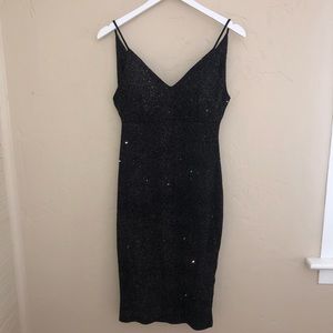 Windsor Black Sparkly Mini dress
